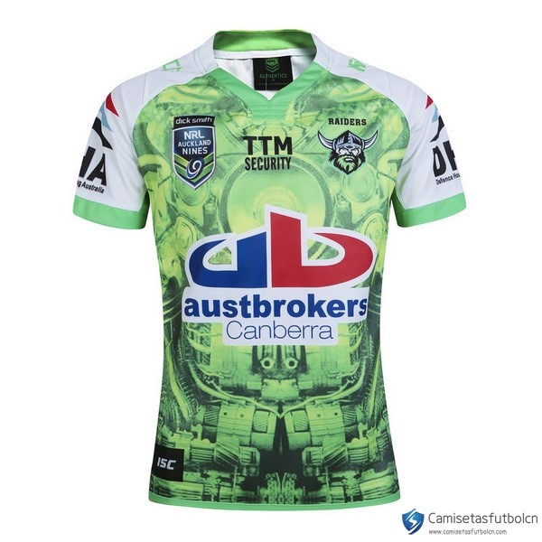 Camiseta Canberra Raiders Auckland 9's 2016 Verde